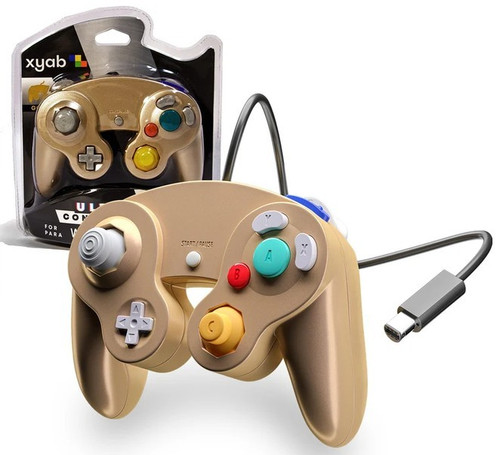XYAB Nintendo Ultimate Gold Wired Controller Game Cube & Wii、ToyWiz、kayou