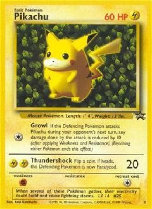 Pokemon Promo Pikachu #1 heavily Played、ToyWiz、kayou