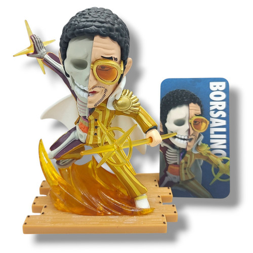 One Piece Freeny's Hidden Dissectibles Marines Edtion Borsalino (Kizaru) 4-Inch Mini Figure Loose、ToyWiz、kayou