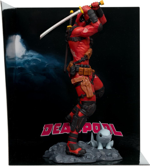 McFarlane Toys Marvel Deadpool Posed Figure with Scene Damaged Package、ToyWiz、kayou