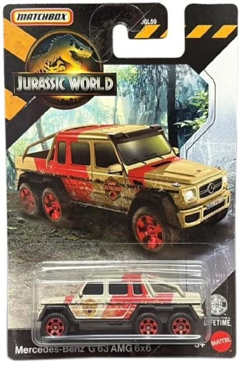 Matchbox Jurassic World Rebirth Mercedes Benz G 63 AMG 6x6 Die-Cast Vehicle、ToyWiz、kayou