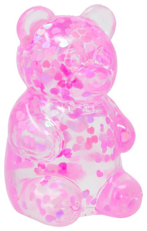 Gummy Bear Squish! Hearts PINK 3.1-Inch Stress Squishy Fidget Toy、ToyWiz、kayou