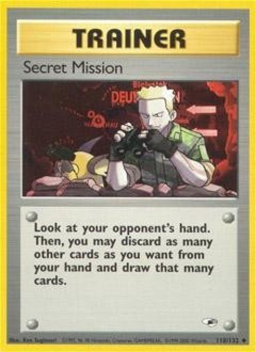 Pokemon Trading Card Game Gym Heroes Uncommon Secret Mission #118 Lightly Played、ToyWiz、kayou
