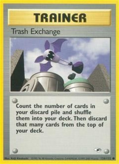 Pokemon Trading Card Game Gym Heroes Common Trash Exchange #126 Moderately Played、ToyWiz、kayou