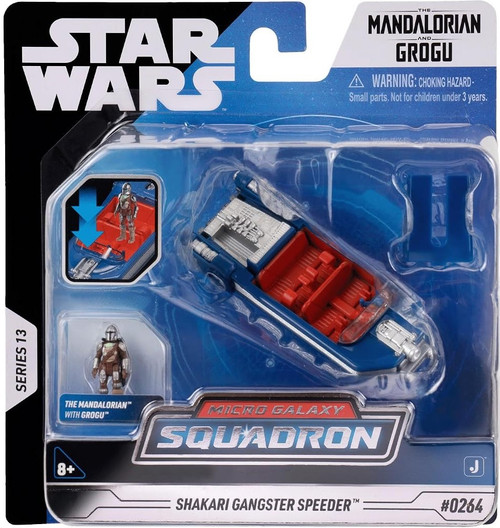 Star Wars Micro Galaxy Squadron The Mandalorian & Grogu Shakari Gangster Speeder Vehicle、ToyWiz、kayou