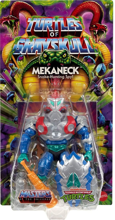 Masters of the Universe Turtles of Grayskull Origins Mekaneck Action Figure Reptile Wars, Damaged Package、ToyWiz、kayou