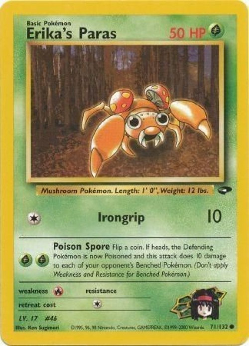Pokemon Gym Challenge Common Erika's Paras #71 1st Edition、ToyWiz、kayou
