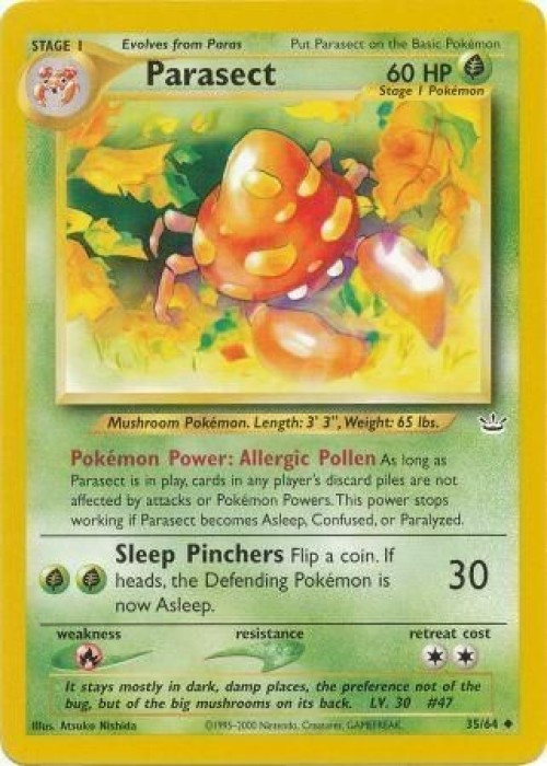 Pokemon Neo Revelation Uncommon Parasect #35 Damaged、ToyWiz、kayou