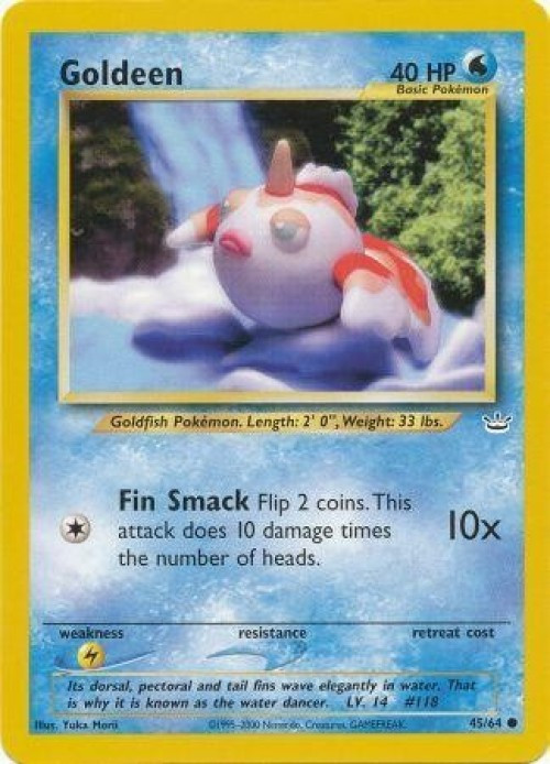 Pokemon Neo Revelation Common Goldeen #45 Moderately Played、ToyWiz、kayou
