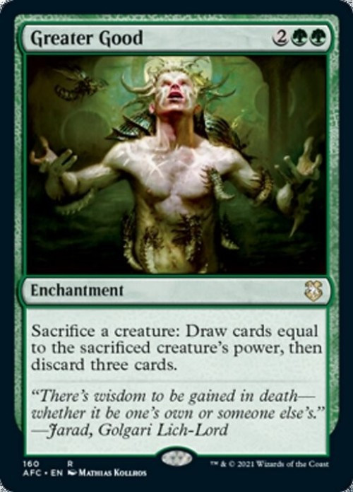 MtG Trading Card Game Adventures in the Forgotten Realms Commander Rare Greater Good #160、ToyWiz、kayou