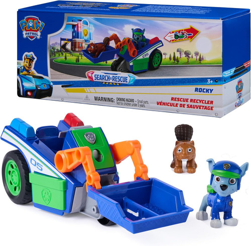 Paw Patrol Search & Rescue Rocky Rescue Recycler Figure & Vehicle Set、ToyWiz、kayou