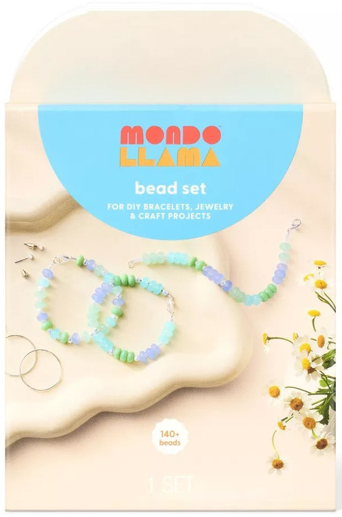 Mondo Llama Bead Set 140+ Blue and Green、ToyWiz、kayou