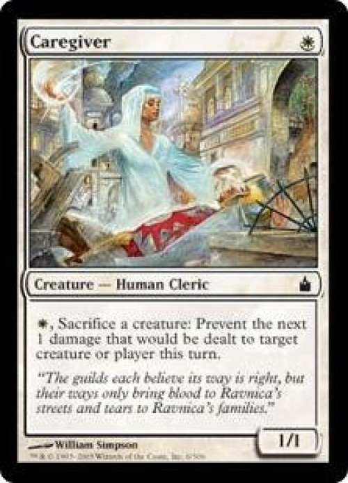 MtG Trading Card Game Ravnica: City of Guilds Common FOIL Caregiver #6 Lightly Played、ToyWiz、kayou