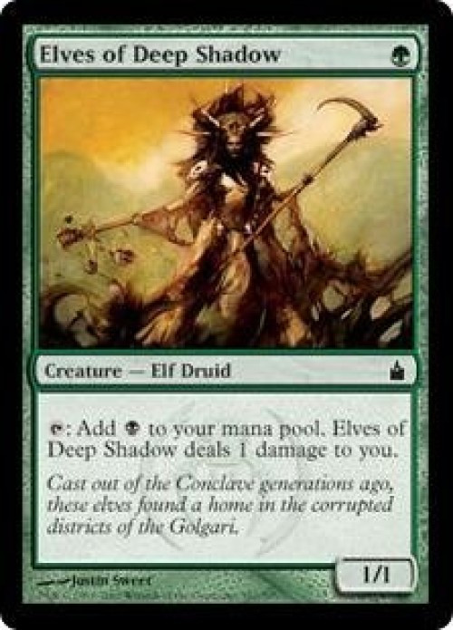 MtG Trading Card Game Ravnica: City of Guilds Common Elves of Deep Shadow #161、ToyWiz、kayou
