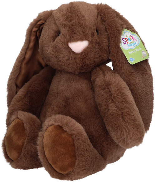 Spark Create Imagine Brown Bunny Exclusive 10-Inch Plush with Rattle、ToyWiz、kayou