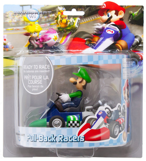 Super Mario MarioKart Wii Pull-Back Racers Luigi Pull-Back Car、ToyWiz、kayou