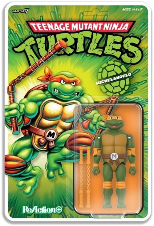 Teenage Mutant Ninja Turtles ReAction+ Michelangelo Action Figure (Pre-Order ships February)、ToyWiz、kayou