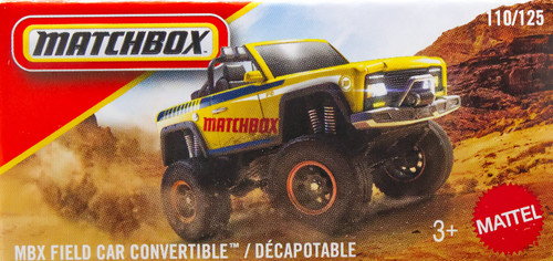 Matchbox MBX Field Car Convertible Diecast Car Yellow、ToyWiz、kayou