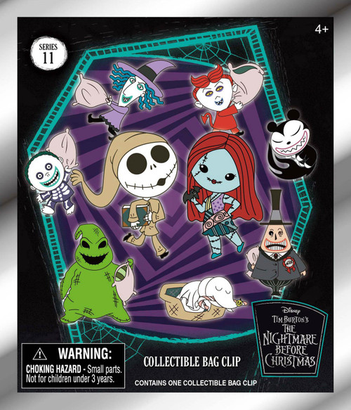 Nightmare Before Christmas 3D Figural Foam Bag Clip NBX Series 11 Mystery Pack 1 RANDOM Figure (Pre-Order ships March)、ToyWiz、kayou
