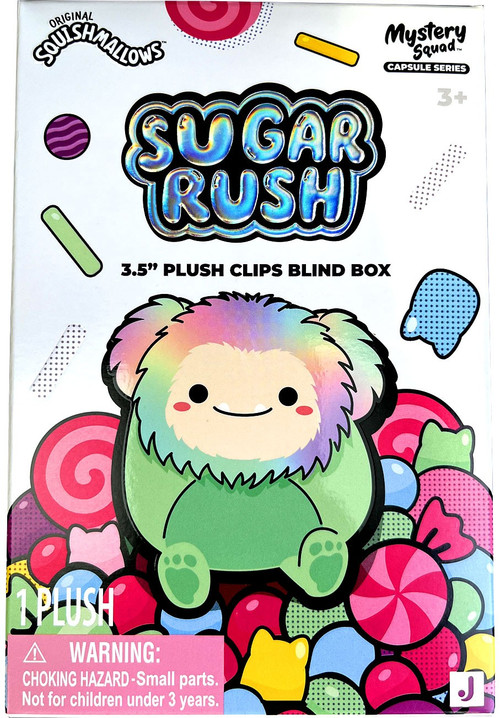 Sugar Rush Plush Clip On Squishmallows House NYC 3.5-Inch Mystery Squad Pack 1 RANDOM Plush Character、ToyWiz、kayou
