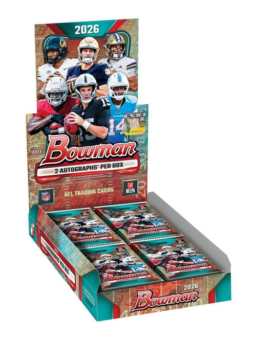 NFL Topps 2026 Bowman Football Trading Card HOBBY Box 20 Packs、ToyWiz、kayou
