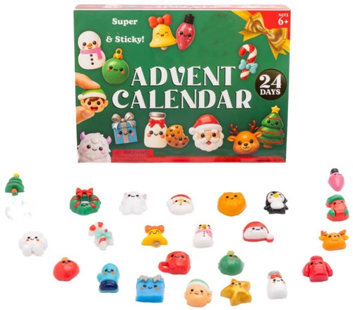 Crazy Fun Mini Taba Advent Calendar 24 RANDOM Mini Squishies、ToyWiz、kayou
