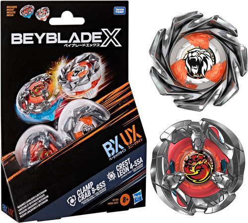 Beyblade X Clamp Crab 9-65S & Crest Leon 4-55A Dual Pack Set、ToyWiz、kayou