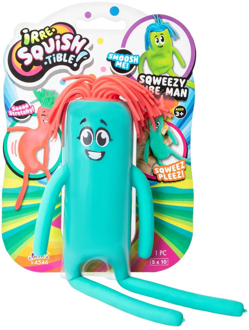 Irre-Squish-Tible! Sqweezy Tube Man GREEN & RED Squishy Toy、ToyWiz、kayou