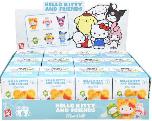 Hello Kitty & Friends Sanrio Forest Friends Mini-Doll Mystery Box 12 Packs、ToyWiz、kayou