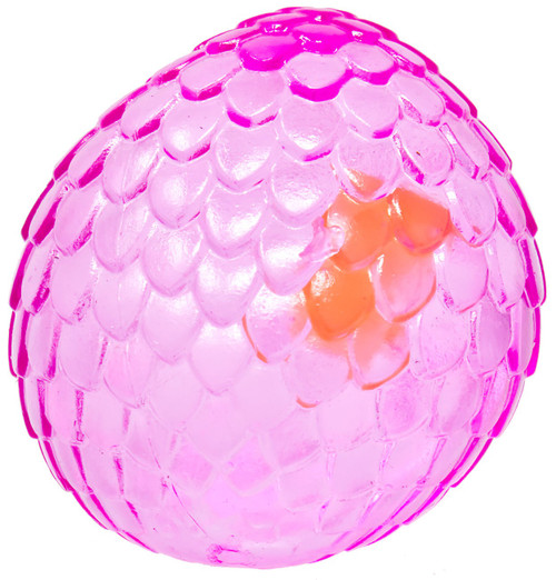 Scrunchems Sugar Dragon Egg PINK Sensory Stress Squishy Toy with Glow-in-the-Dark Dragon、ToyWiz、kayou