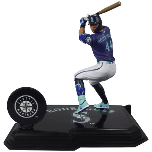 McFarlane Toys MLB Seattle Mariners Sports Baseball Julio Rodriguez 7-Inch Posed Figure Blue Jersey, Regular Version, Damaged Package、ToyWiz、kayou