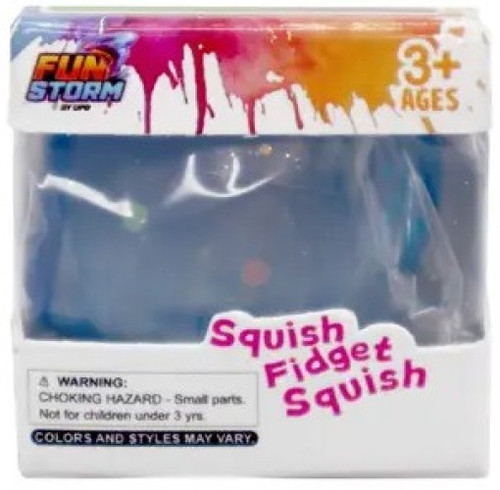 Fun Storm Glitter Ice Cube BLUE 1.5-Inch Squeeze Toy、ToyWiz、kayou