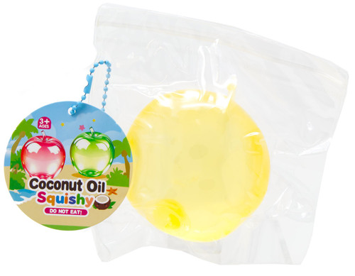 Coconut Oil Squishy Apple YELLOW Squeeze Toy、ToyWiz、kayou