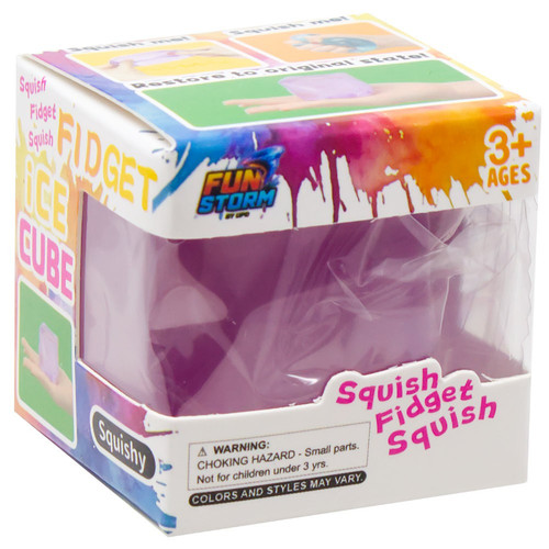 Fun Storm Ice Cube PURPLE 1.5-Inch Squeeze Toy、ToyWiz、kayou