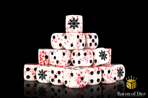 Baron Of Dice 6-Sided d6 Blood Sacrifice Dice Pack 25-Count Round Corner、ToyWiz、kayou