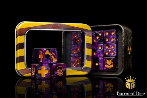 Baron Of Dice 6-Sided d6 Purple Mutant Dice Pack Skirmish Set、ToyWiz、kayou