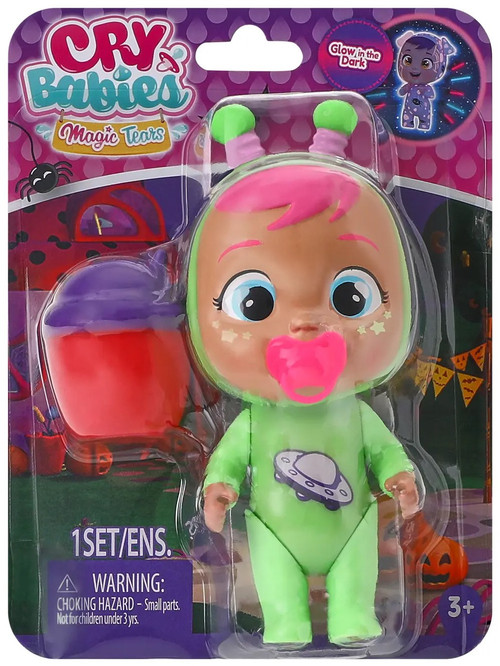 Cry Babies Magic Tears Halloween Zena 5-Inch Mini Doll Glow-in-the-Dark、ToyWiz、kayou
