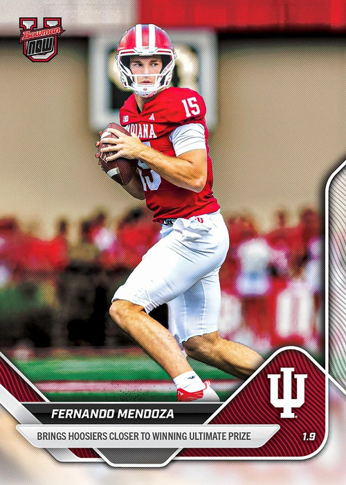 NCAA Indiana Hoosiers 2025 Bowman U NOW Football Fernando Mendoza #66、ToyWiz、kayou