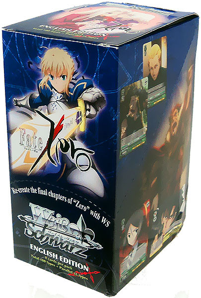 Weiss Schwarz Trading Card Game Fate Zero Booster Box 20 Packs