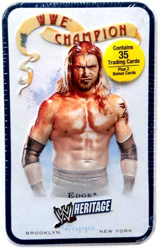 WWE Wrestling Topps 2007 Heritage Edge Trading Card Tin - ToyWiz