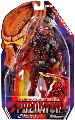 NECA Predator Kenner Series 10 Lava Planet Predator 7 Action