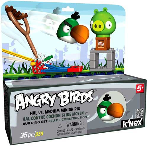 KNEX Angry Birds Hal vs. Medium Minion Pig Set 72478 - ToyWiz
