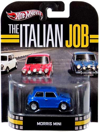 ホットウィール　モーリス ミニの赤青2台セット（The Italian Job） ホットウィール モーリス ミニの赤青2台セット（The Italian