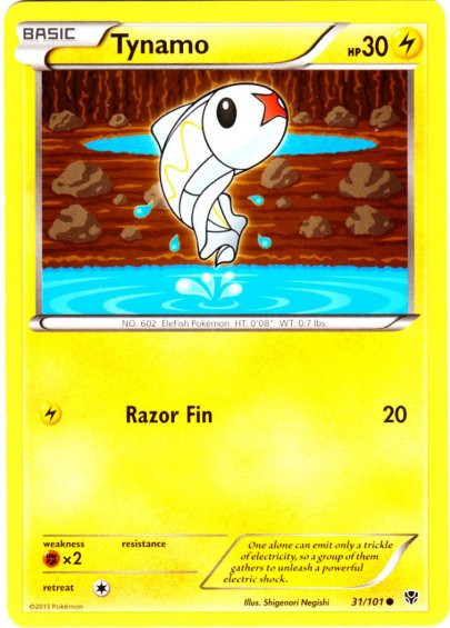 pokemon tynamo card Tynamo 59/196