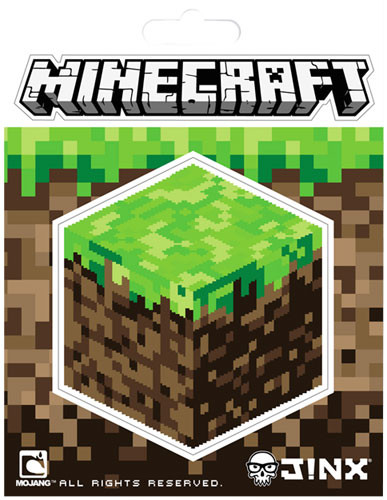 minecraft logo sticker