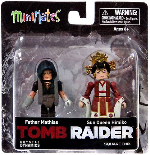 Tomb Raider Minimates Father Mathias Sun Queen Himiko Minifigure 2