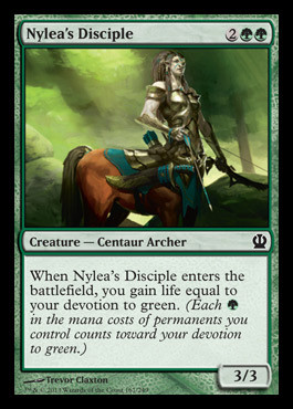 mtg theros green cards Nylea, God of the Hunt [Theros] The Dawn of a New