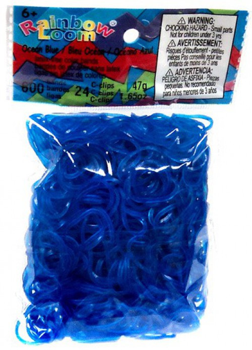 Rainbow Loom Jelly Ocean Blue Rubber Bands Refill Pack RL12 600 Count  Twistz Bandz - ToyWiz