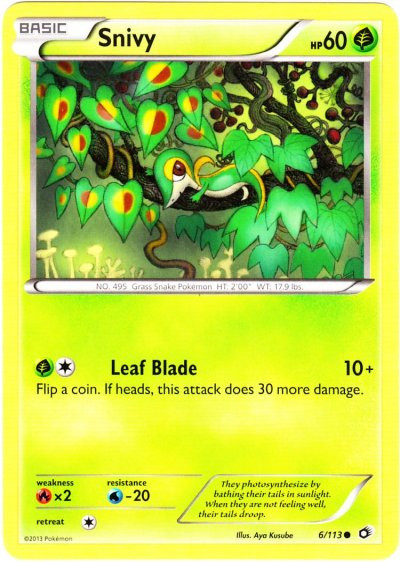 pokemon snivy card