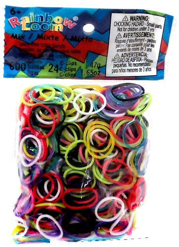 Rainbow Loom Yellow Rubber Bands Refill Pack 600 Count Twistz Bandz - ToyWiz